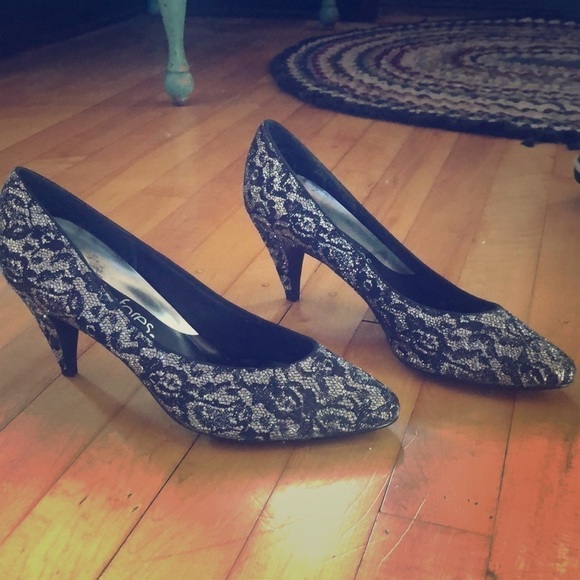 Vintage sparkly heels​​​​​​​​​​ - Picture 1 of 2
